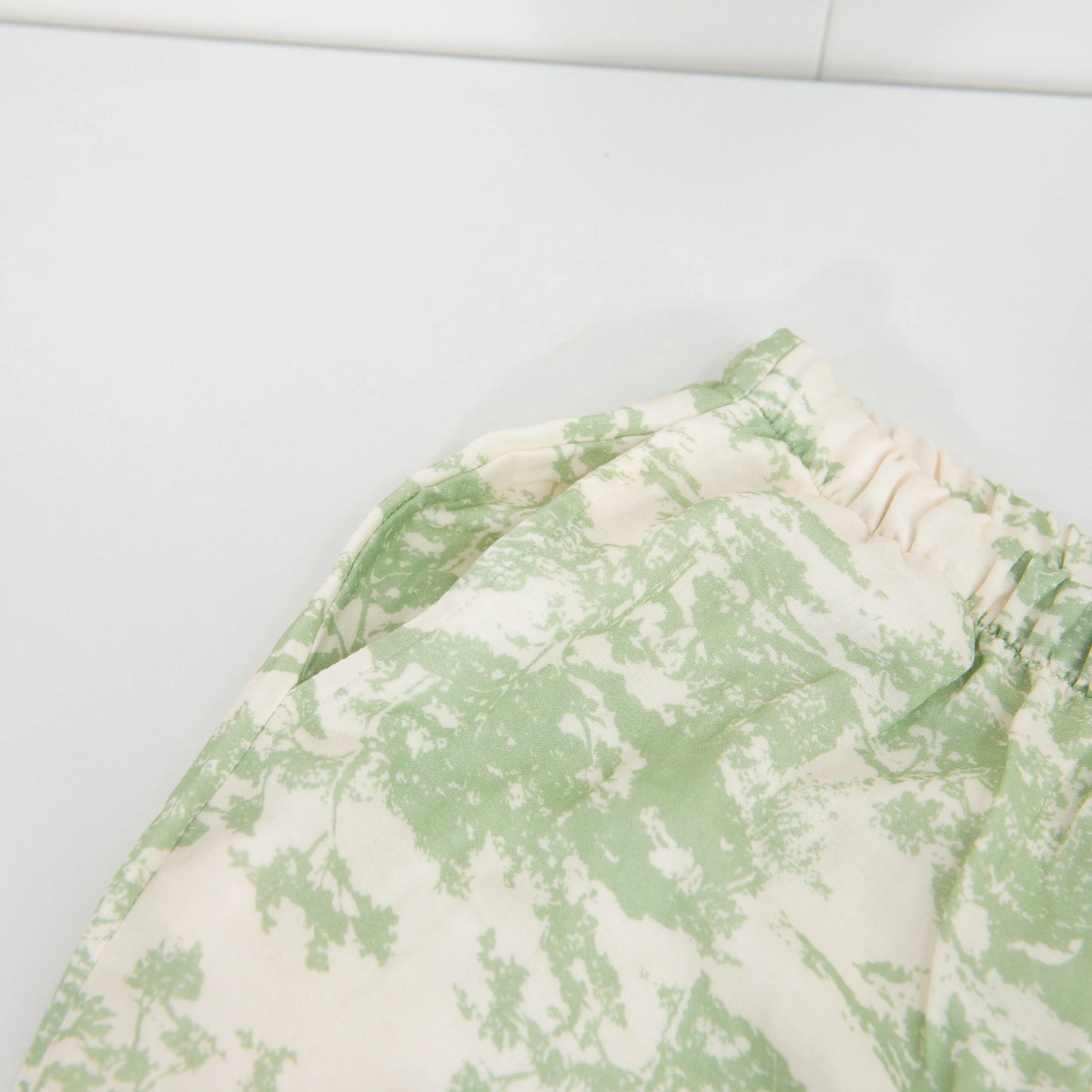 Nomira Sage Garden - Green Toile Print Pyjama Set - Nomira