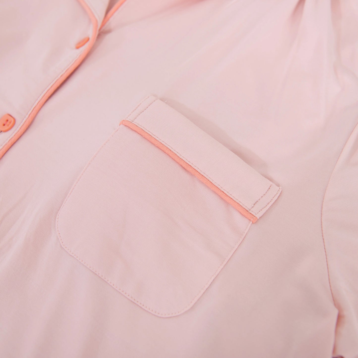 Nomira Peach Meadow - Peach Solid Pyjama Set - Nomira