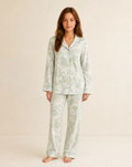 Sage Garden - Green Toile Print Pyjama Set