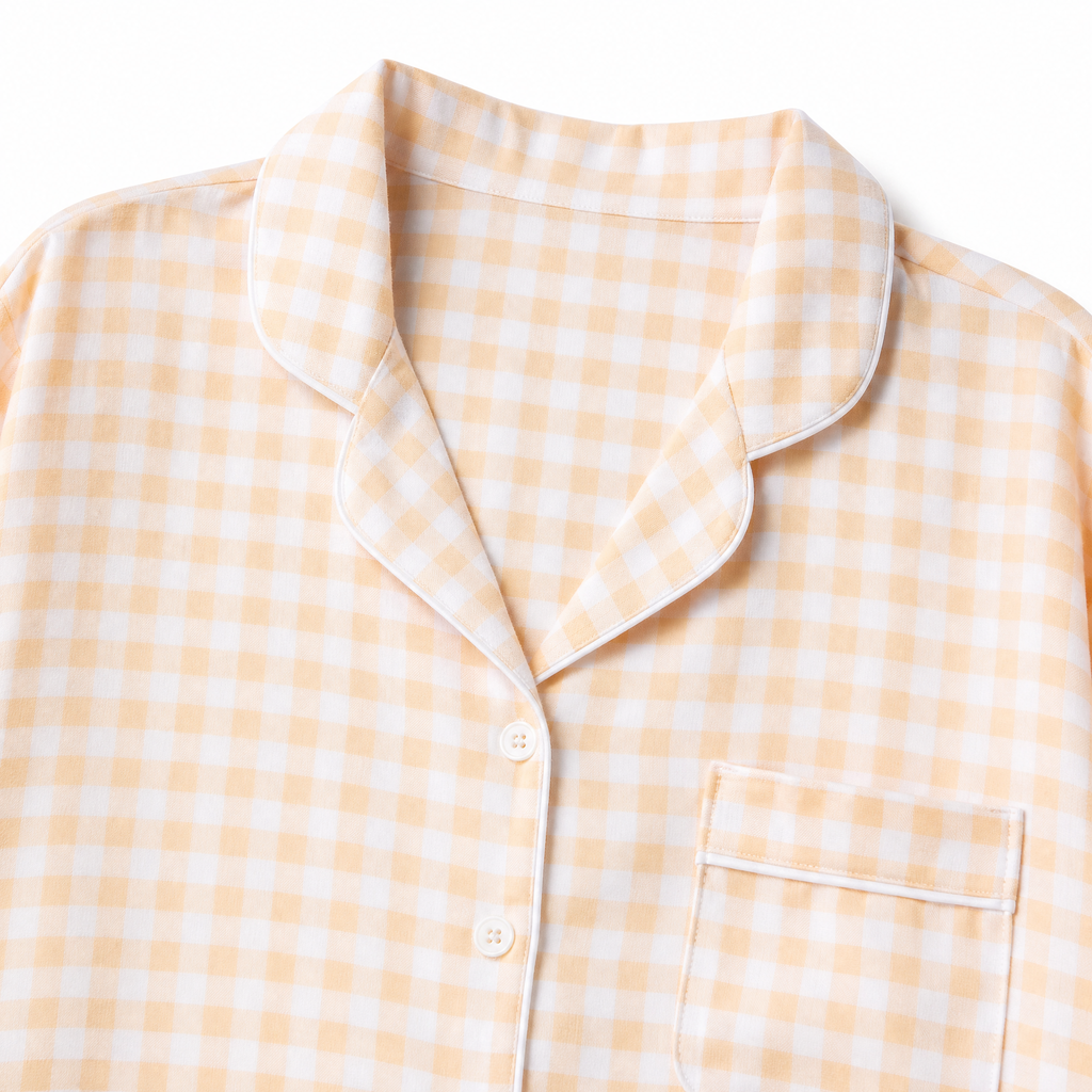 Golden Dawn - Yellow Check Pyjama Set