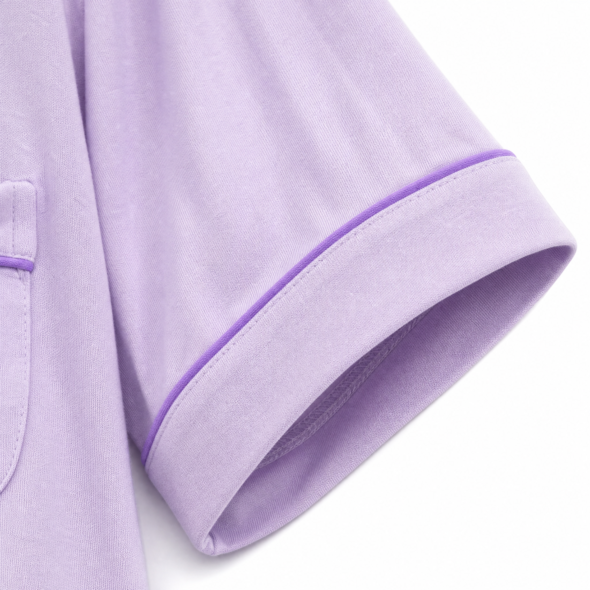Nomira Lilac Twilight - Lavender Solid Pajama Set