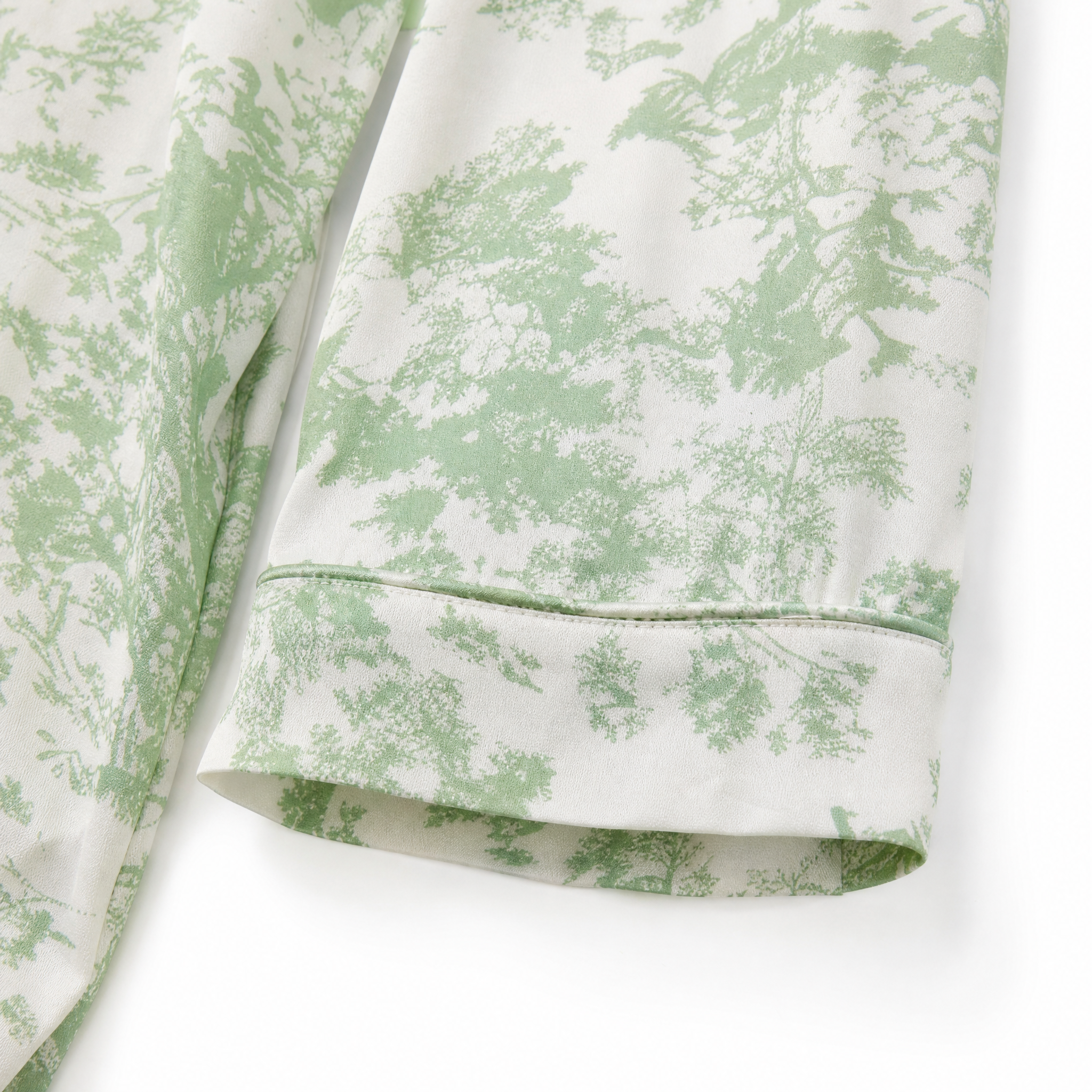 Sage Garden - Green Toile Print Pyjama Set