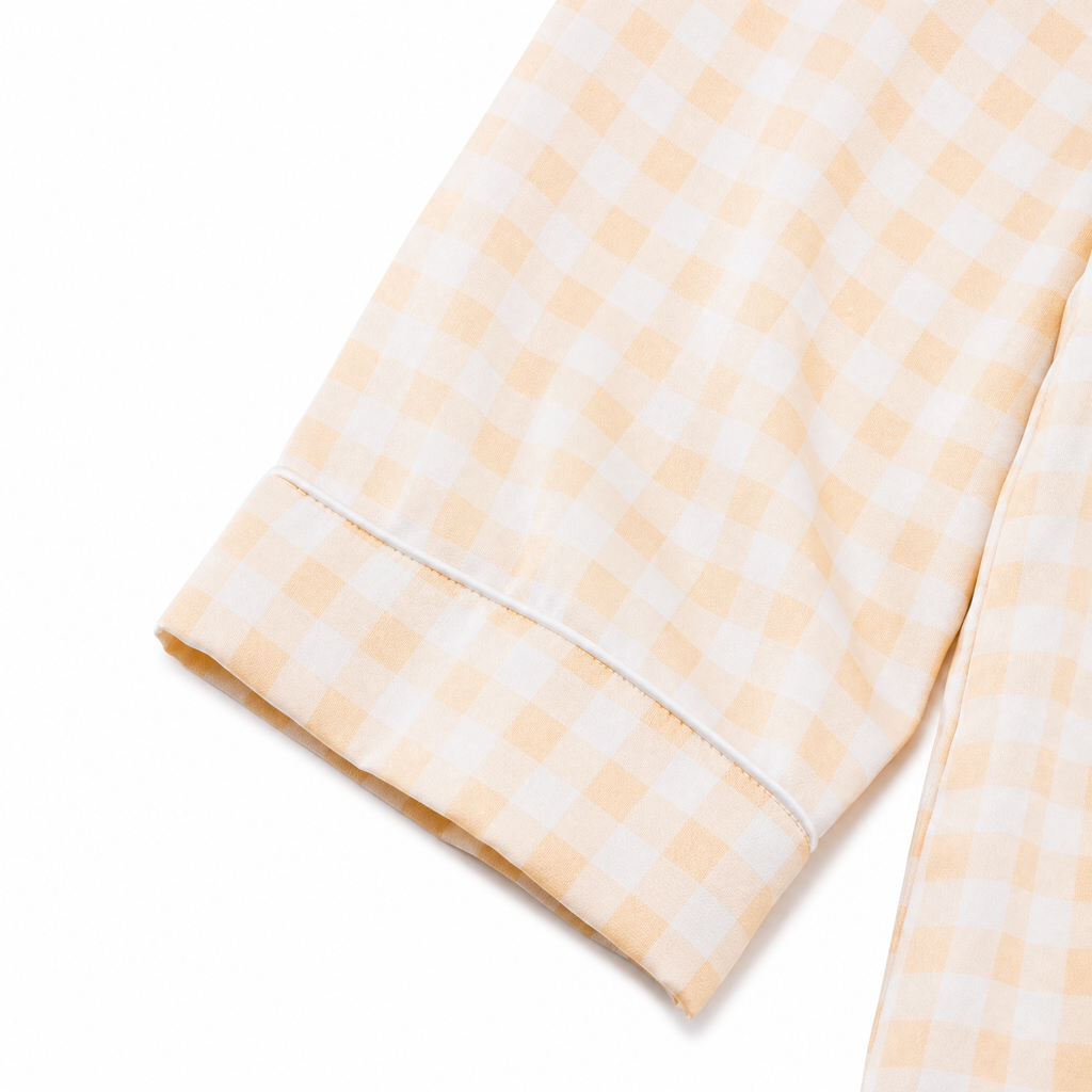 Golden Dawn - Yellow Check Pyjama Set
