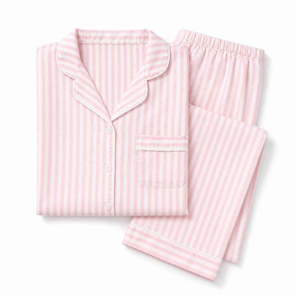 Cotton Candy Dream - Pink Stripe Pyjama Set