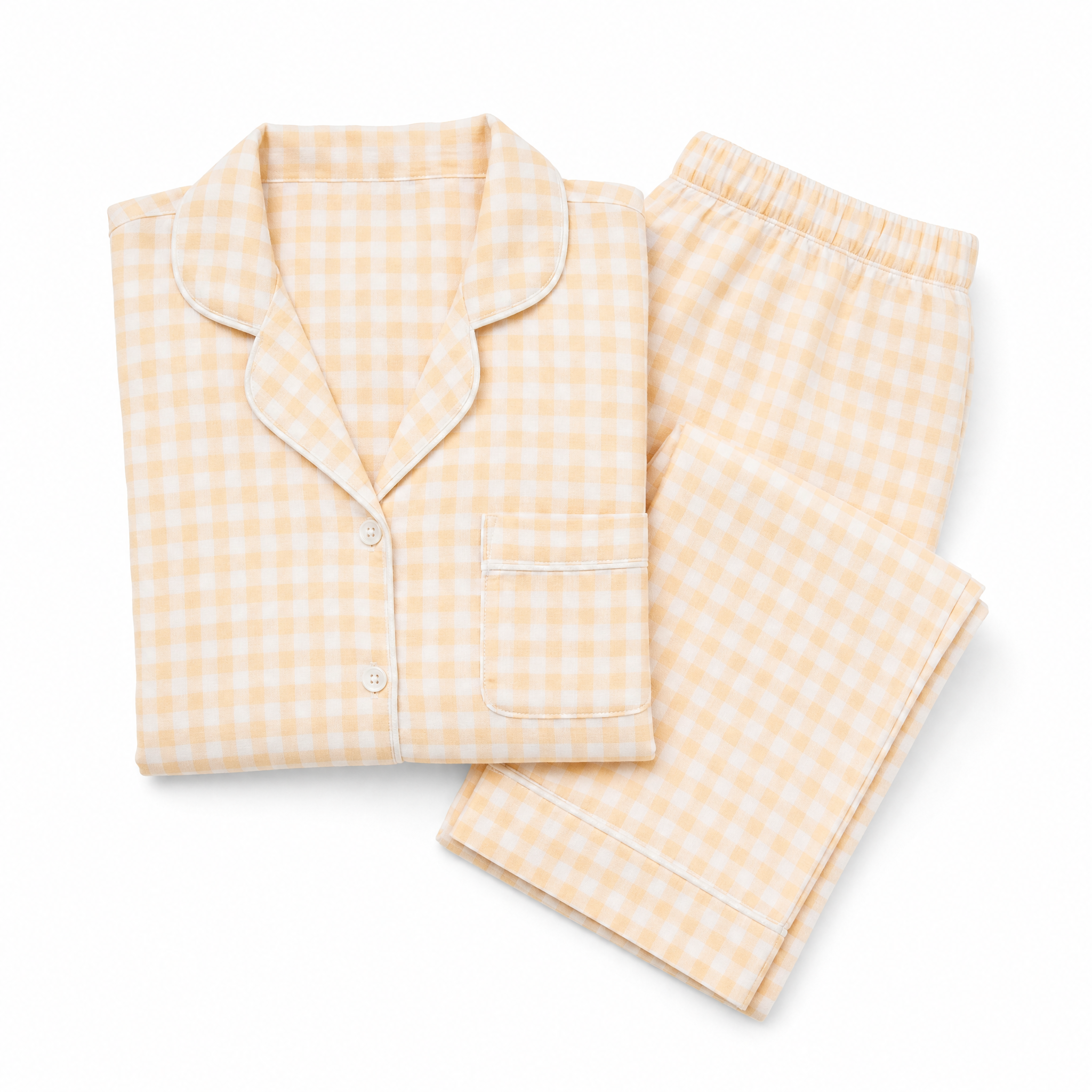 Golden Dawn - Yellow Check Pyjama Set