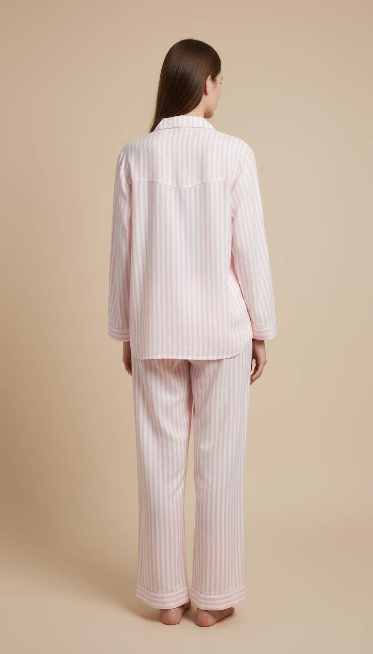 Nomira Cotton Candy Dream - Pink Stripe Pyjama Set